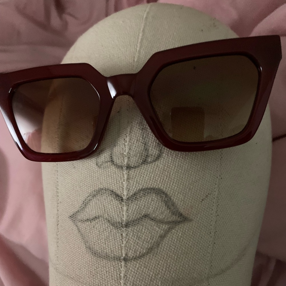 Burgundy sunglasses